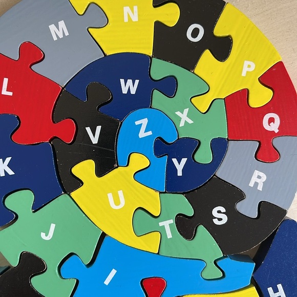 WOODEN ALPHABET TURTLE PUZZLE - Picture 3 of 9